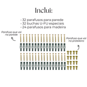 Ver imagem 6 de Kit 8 Suportes Aço Reforçado Moderno 10cm Fixo de Parede Mão Francesa de Prateleira Preto