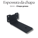 Ver imagem 5 de Kit 8 Suportes Aço Reforçado Moderno 10cm Fixo de Parede Mão Francesa de Prateleira Preto