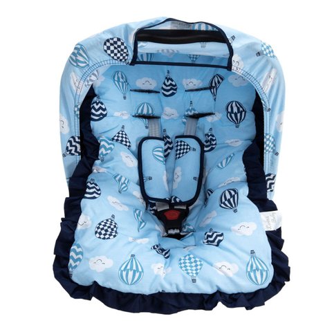 Kit para Bebê Conforto 04 Pçs Tr - Balãozinho Azul