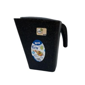 Jarra YBI Fort com Tampa Plástico Resistente Agua Suco 2L:Preto