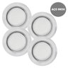 Kit 4 Peças Sousplat Redondo 33Cm Aço Inox Mimo Style - 4