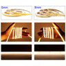 Fita Led Cob 5mm 10w 320 Led’s 12v Ip20 5 Metros Branco Quente 3000k - 4