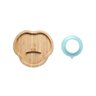 Prato C Divisória e Ventosa Para Alimentação Infantil Bebê 6 Meses Bambu e Silicone FisherPrice - Az - 4