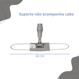Suporte Mais Mop Pó Acrílico 40cm - Limpeza Profunda e Eficiente - 3