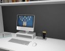 Ver imagem 2 de Suporte MDF Mesa Para Monitor e Tela LCD 30 x 20 cm 8,5 cm Alt