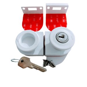 Fechadura de Envidraçamento de Sacada Vidro 10 mm Branco