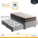 Ver imagem 3 de Cama Box com Colchão de Molas Anjos Classic Pocket + Auxiliar de Espuma Unique Solteiro 88cm