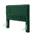 Ver imagem 2 de Cabeceira Cama Queen Estofada 1,60 - Inca Veludo Verde