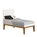 Ver imagem 6 de Quarto de Bebê 3 Portas New Classic Branco com Pés Madeira e Colchão - Reller:Areia/Madeira