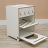 Fogão Infantil Mdf Branco Montessori com Forno e Botões - 1
