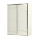 Ver imagem 2 de Guarda Roupa 100% Mdf Casal 1,79m com 2 Portas de Correr Tw601 Dalla Costa-off White