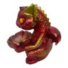 Incensário Cascata Dragão Baby Vermelho 12 cm Resina - 5