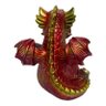 Incensário Cascata Dragão Baby Vermelho 12 cm Resina - 4