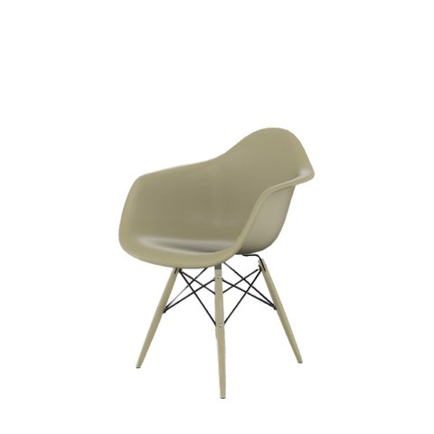 Cadeira para Sala de Jantar Arm Dsw Inj Bege/Fendi