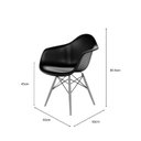 Ver imagem 3 de Cadeira para Sala de Jantar Arm Dsw Inj Bege/Fendi