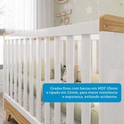 Berço Mini Cama 100% Mdf Retrô - 9