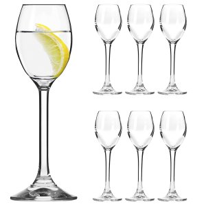 Jogo 6 Taças de Licor Cristal Titânio Bohemia Sophia 65ml