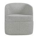 Ver imagem 7 de Kit 2 Poltronas Decorativas Design Moderno Bel Sala de Estar Base Giratória Linho Cinza G33 - Gran B