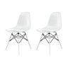 Conjunto com 2 Cadeiras para Sala de Jantar Eames Pp Dsw Inj  - 1