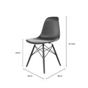 Ver imagem 3 de Conjunto com 2 Cadeiras para Sala de Jantar Eames PP Dsw Inj Branco