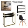 Mesa Preta + Cadeira + Expositor Para Estetica Utensílios Redecore Conjunto De Móveis Diversos - 3