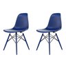 Conjunto com 2 Cadeiras para Sala de Jantar Eames Pp Dsw Inj  - 1