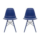 Ver imagem 4 de Conjunto com 2 Cadeiras para Sala de Jantar Eames PP Dsw Inj Azul