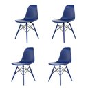 Ver imagem 1 de Conjunto com 4 Cadeiras para Sala de Jantar Eames PP Dsw Inj Azul
