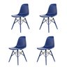 Conjunto com 4 Cadeiras para Sala de Jantar Eames Pp Dsw Inj  - 1