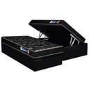 Ver imagem 1 de Conjunto Box Baú Solteiro: Colchão Espuma Plumatex D28 Isopluma Vip + Base Crc Suede Black (88x188