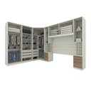 Ver imagem 3 de Quarto Modulado Casal 6 Peças Seletto Henn Areia Hp com Jequitibá