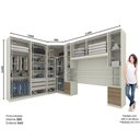 Ver imagem 2 de Quarto Modulado Casal 6 Peças Seletto Henn Areia Hp com Jequitibá