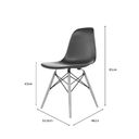 Ver imagem 2 de Conjunto 2 Cadeiras Jantar Eames Polipropileno DSW