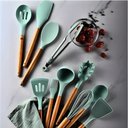Ver imagem 3 de Kit Utensílios de Cozinha Jogo Completo 19 Peças - Verde