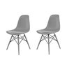 Conjunto com 2 Cadeiras para Sala de Jantar Eames Pp Dsw Inj  - 1