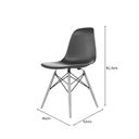Ver imagem 4 de Conjunto com 2 Cadeiras para Sala de Jantar Eames Pp Dsw Inj 