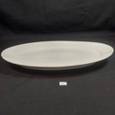 Ver imagem 2 de 4 Travessas Bandeja Rasa Melamina Branca 25x18cm Oval Refratária Servir