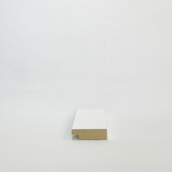 Rodapé 5cm (pacote com 4un) Branco Liso | Santa Rita Reveste - 3