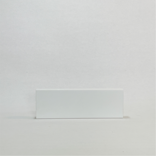 Rodapé 5cm (pacote com 4un) Branco Liso | Santa Rita Reveste - 2
