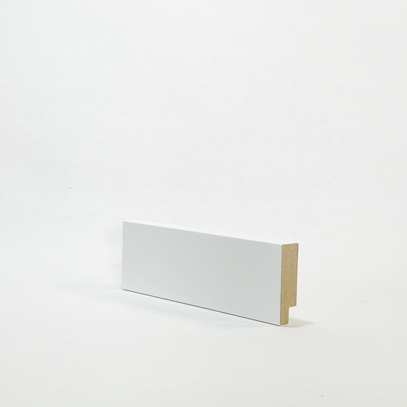 Rodapé 5cm (pacote com 4un) Branco Liso | Santa Rita Reveste