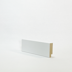 Rodapé 5cm (pacote com 4un) Branco Liso | Santa Rita Reveste