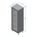 Ver imagem 4 de Estante Cristaleira Alta 1 Porta Vidro 3 Prateleiras