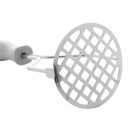 Amassador de Batatas de Aço Inox C/Cabo Plástico Cinza Lyor - 2