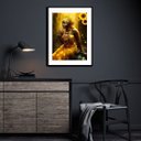 Ver imagem 1 de Quadro Decorativo Fotografia Oxum - 60x48cm:madeira Preta