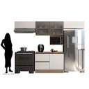 Ver imagem 3 de Cozinha Moderna Etna com Tampo 280cm 5 Peças Poliman Móveis