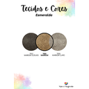 Ver imagem 3 de Cabeceira Estofada Casal Orgânica Não É Segredo Esmeralda Marrom 140x120