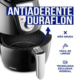 Fritadeira Elétrica Air Fryer Pratic Af-34 3,2 Litros 1200w Mondial - 3
