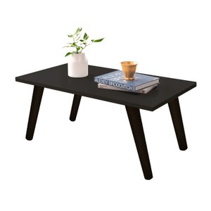 Mesa De Centro Sala de estar Decorativa - Tampo e Pé Preto