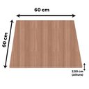 Ver imagem 3 de Mesa Beta Inox 75 Cm (altura) Disco Redondo Tampo Mdp Quadrado 60 Cm (larg) X 2,50 Cm (alt)