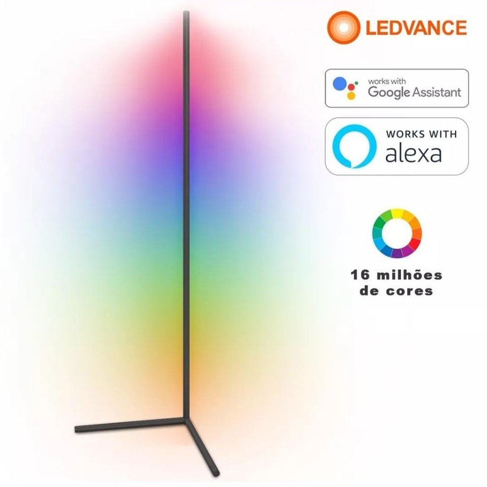 Luminária LEDVANCE Smart+ WiFi - RGBW 14W - Compatível Alexa E Google - 1.4m Bivolt